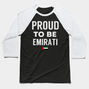 Proud To Be Emirati Baseball T-Shirt